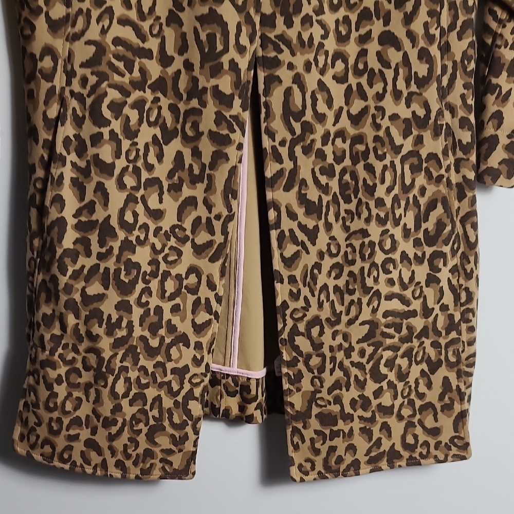 CAROL ANDERSON By Invitation Leopard Print Jacket 3/4 Sleeve w/Pockets Size XS - Picture 7 of 16